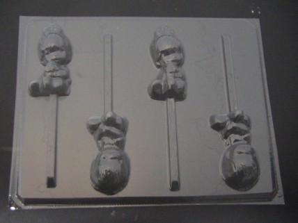 237sp Precious Seconds Baby Chocolate or Hard Candy Lollipop Mold